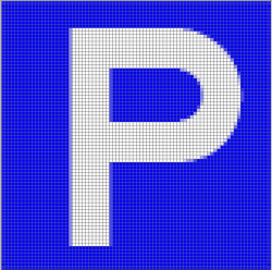 各规格的停车“P”